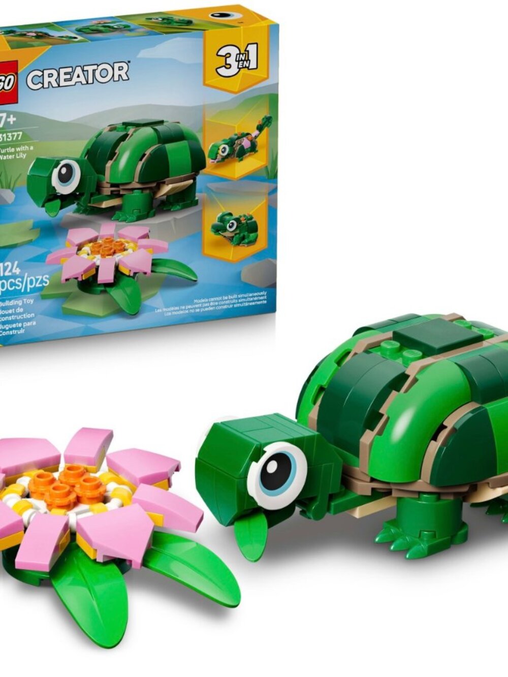 LEGO Creator 3-in-1 Turtle with a Water Lily 31377 | New & Sealed